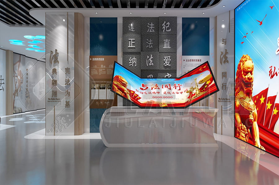 禁毒展廳布置，高科技禁毒展廳設(shè)計圖片，禁毒防艾宣傳基地設(shè)計布局公司
