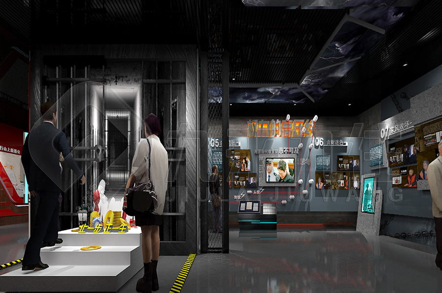 反腐倡廉宣傳館方案，網(wǎng)上3d反腐倡廉文化教育展館，聲光電反腐倡廉基地，墻面互動(dòng)投影系統(tǒng)，互動(dòng)答題系統(tǒng)，互動(dòng)滑軌屏