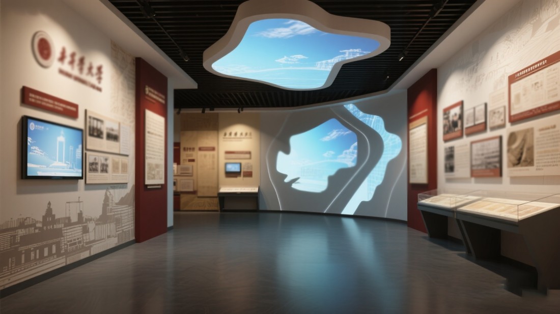 學(xué)校展館設(shè)計(jì)，校史展廳